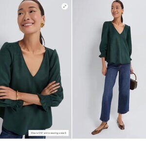 Malachite Suede Easton Blouse